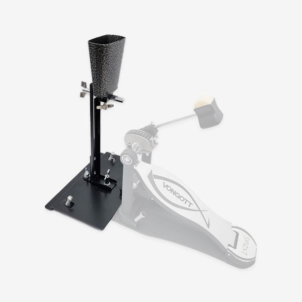 VONGOTT PD4 Pedal Mount with Cowbell 006586 to play Cowbell with foot